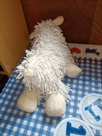 Texel schaap knuffel wit met slierten 35 cm groot, Ophalen of Verzenden