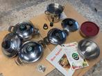 Complete AMC kookpannenset + Secuquick-deksel – div.formaten, Huis en Inrichting, Ophalen, Gebruikt, Rvs, Pannenset