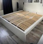Bed Ikea Malm 180x200 met elektr. verstelbare lattenbodems, Huis en Inrichting, Slaapkamer | Bedden, Ophalen, Wit, Tweepersoons