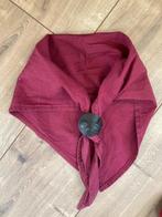 scouting das / sjaal + leren dasring d.rood, Verzamelen, Scouting, Ophalen of Verzenden, Gebruikt, Kleding