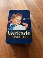 Vintage Verkade koektrommel, Verzamelen, Blikken, Ophalen of Verzenden, Zo goed als nieuw, Koek(jes), Verkade