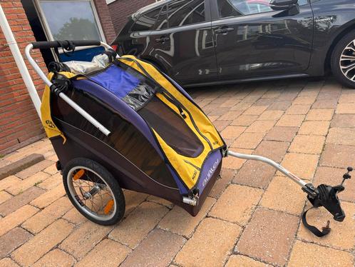 Burley Fietskar Kinderen, Fietsen en Brommers, Fietsaccessoires | Aanhangers en Karren, Gebruikt, Kinderkar, 20 tot 40 kg, Opvouwbaar