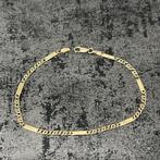 14k gouden armband massief schakel valkenoog, Ophalen of Verzenden, Zo goed als nieuw, Goud