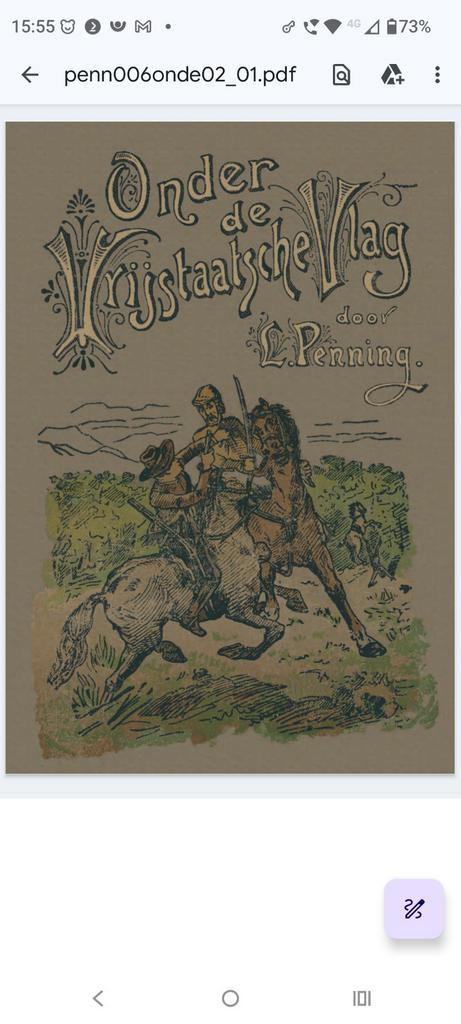 Onder de Vrijstaatsche Vlag, 1901, Antiek en Kunst, Antiek | Boeken en Bijbels, Ophalen of Verzenden