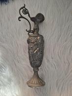 Antieke tinne kan met decoratieve details, Antiek en Kunst, Ophalen of Verzenden