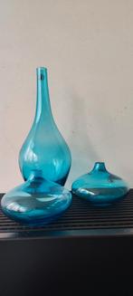 Ikea 3x turquoise vintage Salong vaas van Johanna Jelinek, Huis en Inrichting, Woonaccessoires | Vazen, Overige kleuren, Ophalen of Verzenden