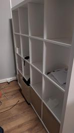 IKEA KALLAX - Witte Kast met Vakken - Ideaal voor Opslag!, 100 tot 150 cm, 100 tot 150 cm, Ophalen of Verzenden, Zo goed als nieuw