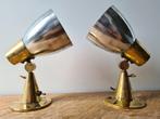 Partij oude verstelbare wandlamp bedlamp keukenlamp 245ps, Ophalen of Verzenden, Gebruikt, Metaal