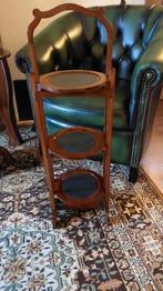 Antieke cakestand zeer mooi mahoniehout, Ophalen