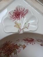 Antieke Engelse wastafel onderbouw gekleurde bloemen, Antiek en Kunst, Ophalen