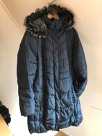 Winterjas Lang Model Mt 48 XXL Parka Capuchon Bontkraag, Blauw, Maat 46/48 (XL) of groter, Ophalen of Verzenden, Gedragen