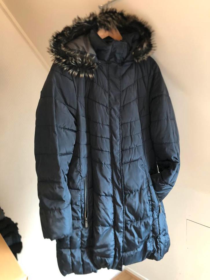 Winterjas Lang Model Mt 48 XXL Parka Capuchon Bontkraag, Kleding | Dames, Jassen | Winter, Gedragen, Maat 46/48 (XL) of groter