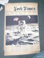 New York Times - Maanlanding -, Ophalen of Verzenden, Minder dan 50 cm, Schilderij, Minder dan 50 cm