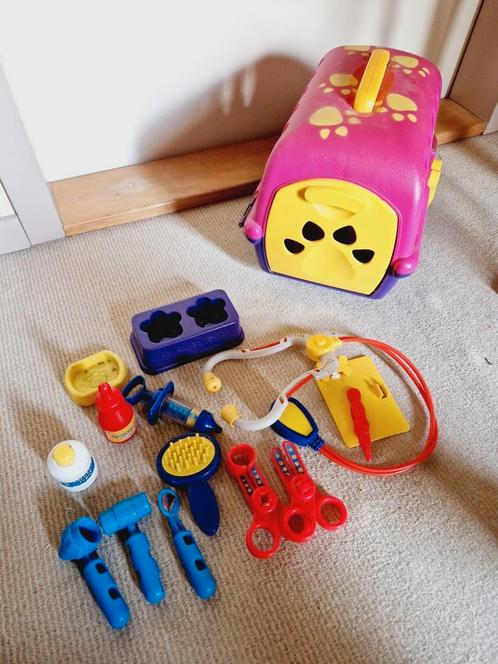 Speelgoed dieren reismand met spulletjes, Kinderen en Baby's, Speelgoed | Overig, Gebruikt, Jongen of Meisje, Ophalen of Verzenden
