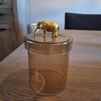 Voorraadpot met Gouden Olifant, Huis en Inrichting, Minder dan 50 cm, Minder dan 50 cm, Ophalen of Verzenden, Zo goed als nieuw