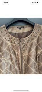 Tramontana beige jas met studs - maat L, Ophalen of Verzenden, Zo goed als nieuw, Maat 42/44 (L), Beige