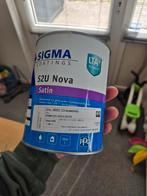 Sigma s2u nova satin ral9002 binnenlak, Minder dan 5 liter, Ophalen of Verzenden, Zo goed als nieuw, Lak