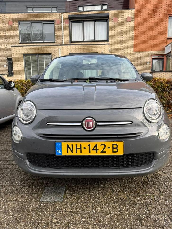 Fiat 500 1.2 2017 Grijs.Het schuif-/panoramadak ka, Auto's, Fiat, Particulier, Benzine, C, Hatchback, Handgeschakeld, Origineel Nederlands