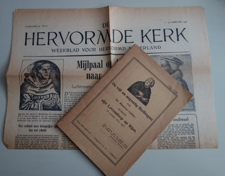 De vijf en negentig Stellingen van Dr. Maarten Luther, Boeken, Overige Boeken, Gelezen, Ophalen of Verzenden