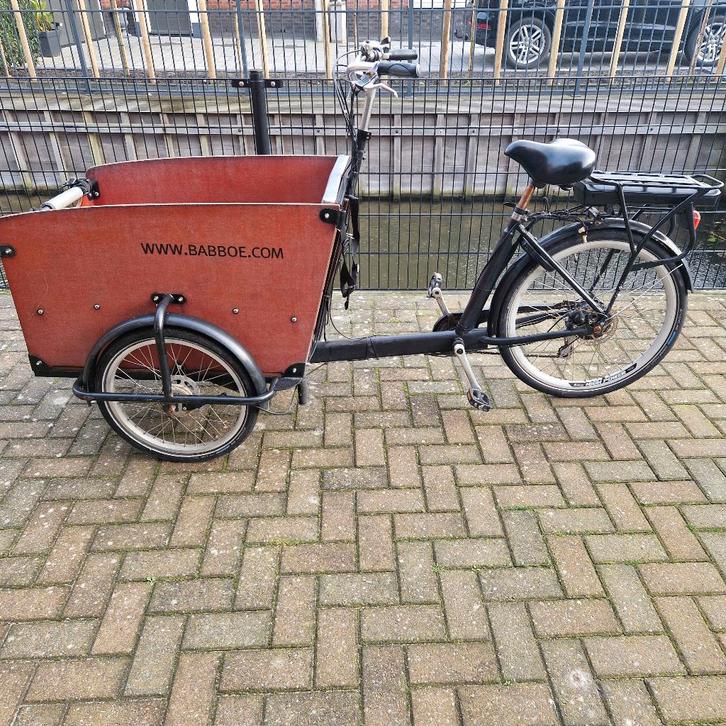 Babboe Big bakfiets op Accu, Fietsen en Brommers, Fietsen | Bakfietsen, Gebruikt, Overige merken, 4 kinderen of meer, Elektrisch