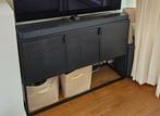 Virum Jysk dressoir tv kast meubel zwart, Huis en Inrichting, Kasten | Dressoirs, Ophalen, Gebruikt, 100 tot 150 cm, Metaal