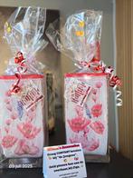TE KOOP decoratieve decoupage(sier)vazen, Ophalen, Overige kleuren, Nieuw, Glas