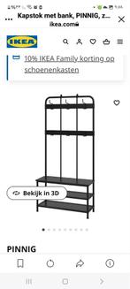 IKEA PINNIG Kapstok met Bank - Nieuw, Huis en Inrichting, Nieuw, Ophalen of Verzenden, Metaal, Staande kapstok