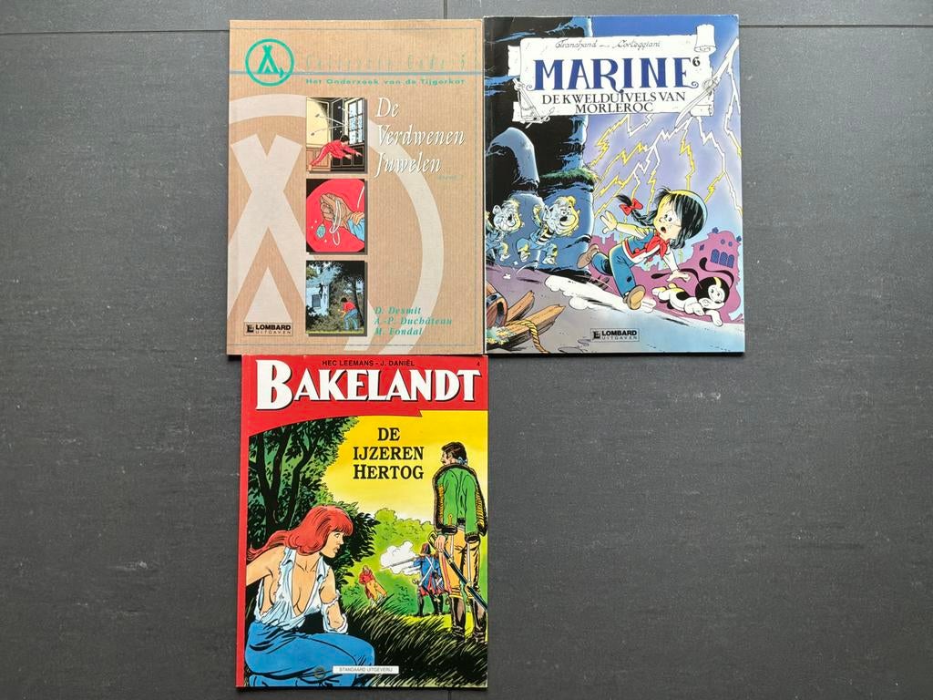 Diverse Stripboeken - Bakelandt, Marine, Tijgerkat, Meerdere stripboeken, Ophalen of Verzenden, Gelezen