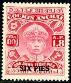 Indiase Staten Cochin 64-pf - Maharadja Ramavarma XVII, Postzegels en Munten, Postzegels | Azië, Verzenden, Zuid-Azië, Postfris