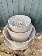 Nieuwe PTMD lampenkappen caep linnen, Ophalen of Verzenden, Nieuw, Rond, 25 tot 50 cm