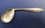 Kinderlepel: dwars/haakse lepel - verzilverd, Ophalen of Verzenden, Gebruikt