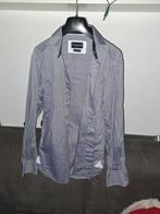 Cavallaro Napoli Heren Overhemd - Maat 38, Ophalen of Verzenden, Overige halswijdtes, Grijs, Gedragen