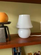 Paddenstoel lampje wit glas, Huis en Inrichting, Lampen | Tafellampen, Ophalen of Verzenden, Zo goed als nieuw, Glas, Minder dan 50 cm