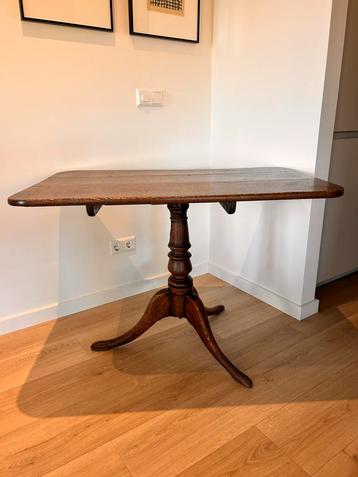 Antieke Engelse Tilt Top Tafel - 1850 beschikbaar voor biedingen