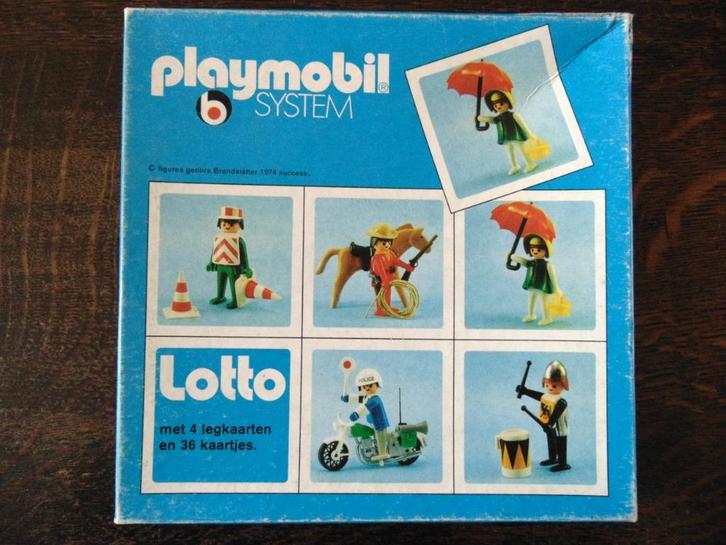 Vintage Playmobil Lotto Jaren 70, Hobby en Vrije tijd, Gezelschapsspellen | Overige, Gebruikt, Een of twee spelers, Drie of vier spelers