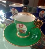 antieke Mokkakopjes set van 6 , Tirschenreuth , prachtig, Antiek en Kunst, Ophalen of Verzenden