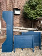 Leuk houten kinder bed, blauw, kinderkamer, brocante, Ophalen of Verzenden, Nieuw, Wanddecoratie