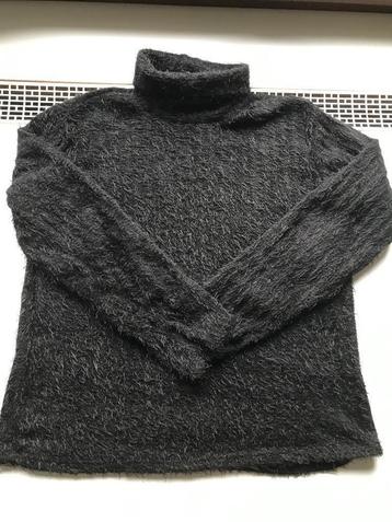 Sensi Wear, zwarte, viscose, fluffy coltrui maat L/XL beschikbaar voor biedingen