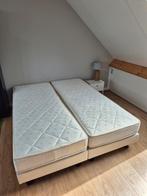 Tweepersoons boxspring 160x200 beige, Huis en Inrichting, Ophalen, Gebruikt, Beige, Tweepersoons