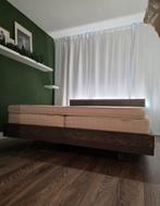 Steigerhouten bed 180x200 met Ikea lattenbodems & matrassen, Huis en Inrichting, Slaapkamer | Bedden, Ophalen, Tweepersoons, Zo goed als nieuw