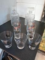 9 DELIG WHISKEY SET 2 KARAFFEN EN 7 WHISKEY GLAZEN, Antiek en Kunst, Ophalen of Verzenden