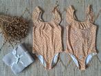 Zara bloemetjes zwempak nog 1x beige/bruin maat 104, Gebruikt, Maat 104, Meisje, Badpak