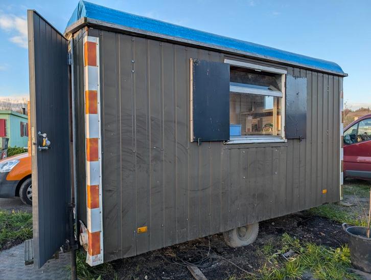 Bouwkeet / Pipowagen / Schaftkeet te koop, Doe-het-zelf en Verbouw, Bouwketen en Schaftketen, Gebruikt, Ophalen of Verzenden