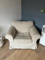 IKEA Ektorp fauteuil stoel zandkleur, Ophalen, Gebruikt, 75 tot 100 cm