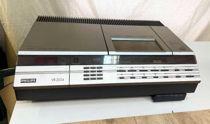 Philips VR 2024 Video-2000 Video-Recorder-werk is onbekend, Audio, Tv en Foto, Videospelers, Gebruikt, Video 2000-speler of -recorder
