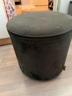 Poef Woood - Sara - 47x44 cm, Huis en Inrichting, Ophalen, Hout, Minder dan 50 cm, Rond