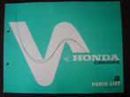 Honda CB550 F2 1977 motorcycle parts list CB 550 four, Ophalen of Verzenden, Honda