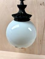 Retro Bol Hanglamp, Ophalen of Verzenden, Gebruikt, Glas, Minder dan 50 cm