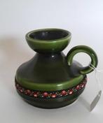 Mooi kannetje groen met geborduurd lintje - Gmunder A 9, Ophalen, Aardewerk of Porselein, Zo goed als nieuw, Minder dan 50 cm