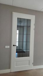 Massief houten deur - wit, Ophalen, 80 tot 100 cm, Binnendeur, 200 tot 215 cm